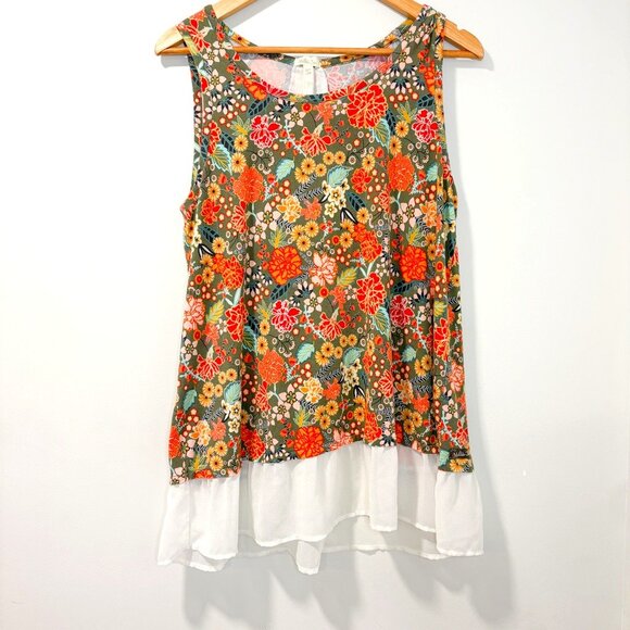 Matilda Jane Tops - Matilda Jane Floral Peplum Top Size Large